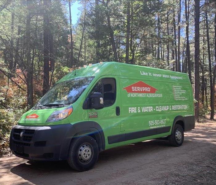 SERVPRO of Northwest Albuquerque Van Out in the Mountains. 